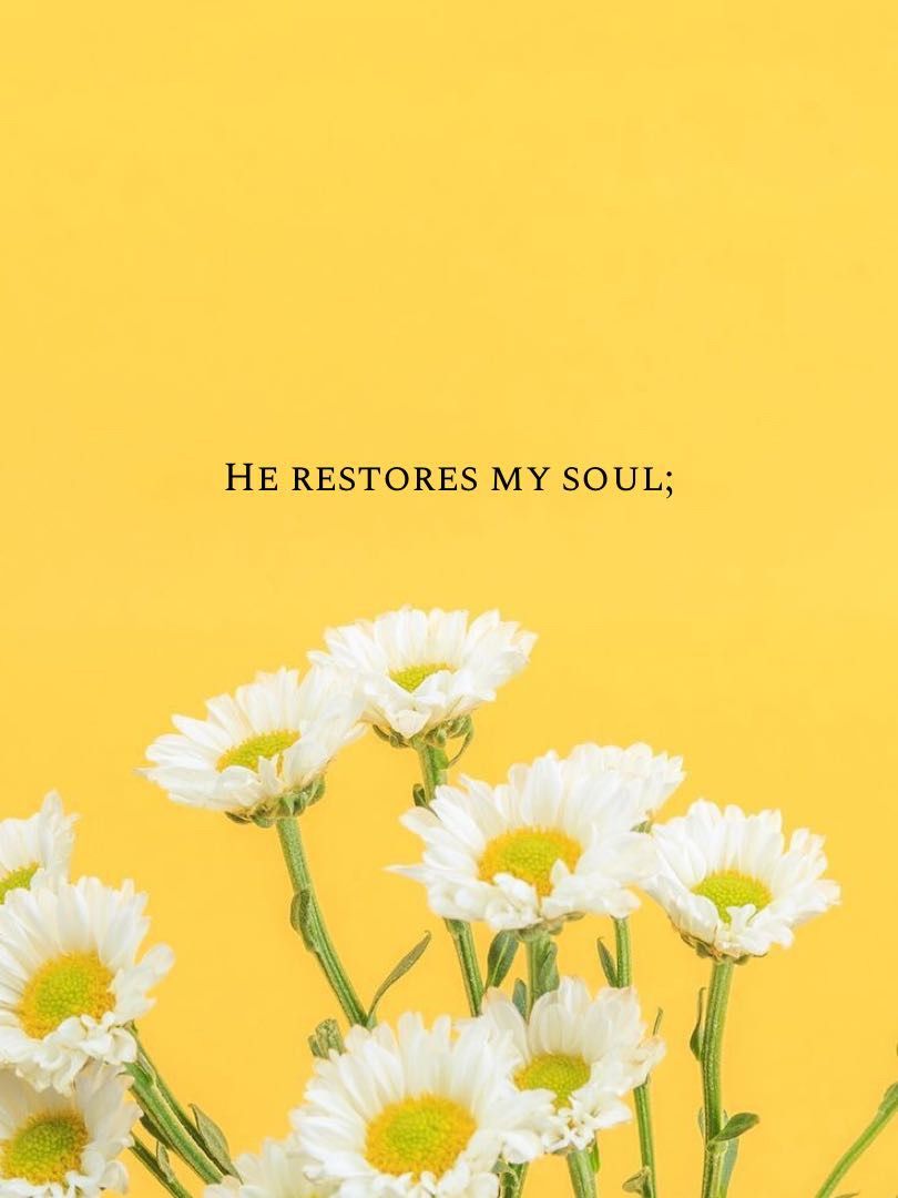 He restores my soul
